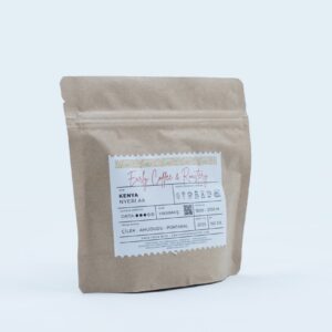Kenya Nyeri AA, gerçek ürün ambalajı ve etiketi (DSCF9358)
