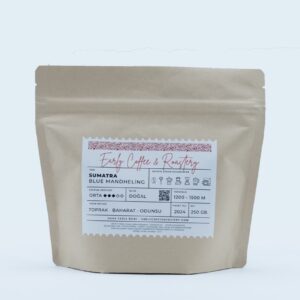 Sumatra Blue Mandheling, gerçek ürün ambalajı ve etiketi (DSCF9380)